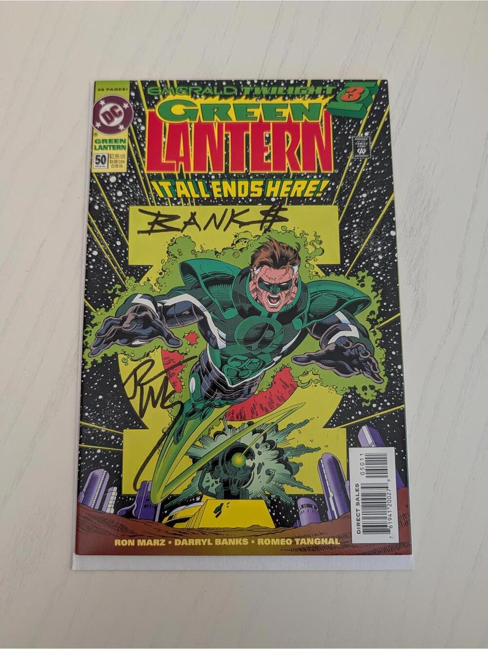 Green Lantern #50 - Direct - Signed by Banks & Rayner